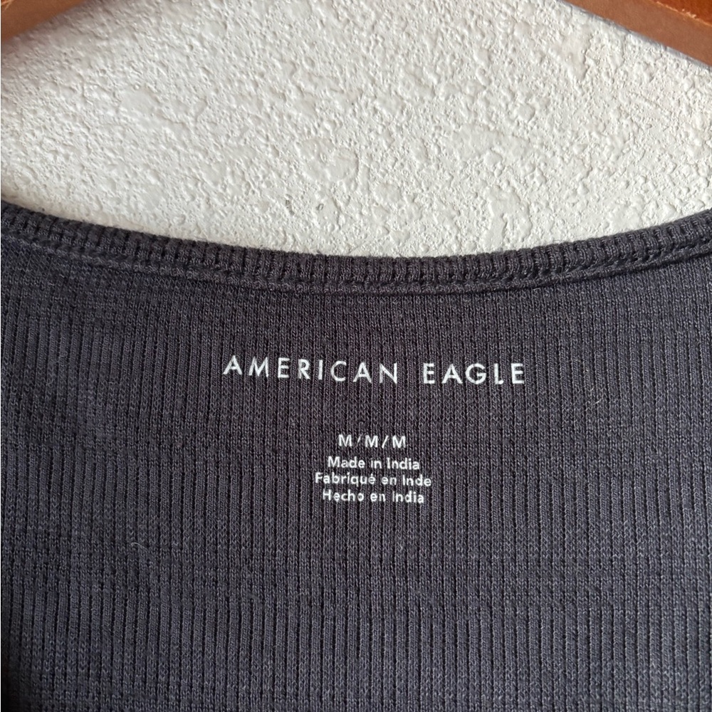 Crop Button Top - Picture 3 of 5